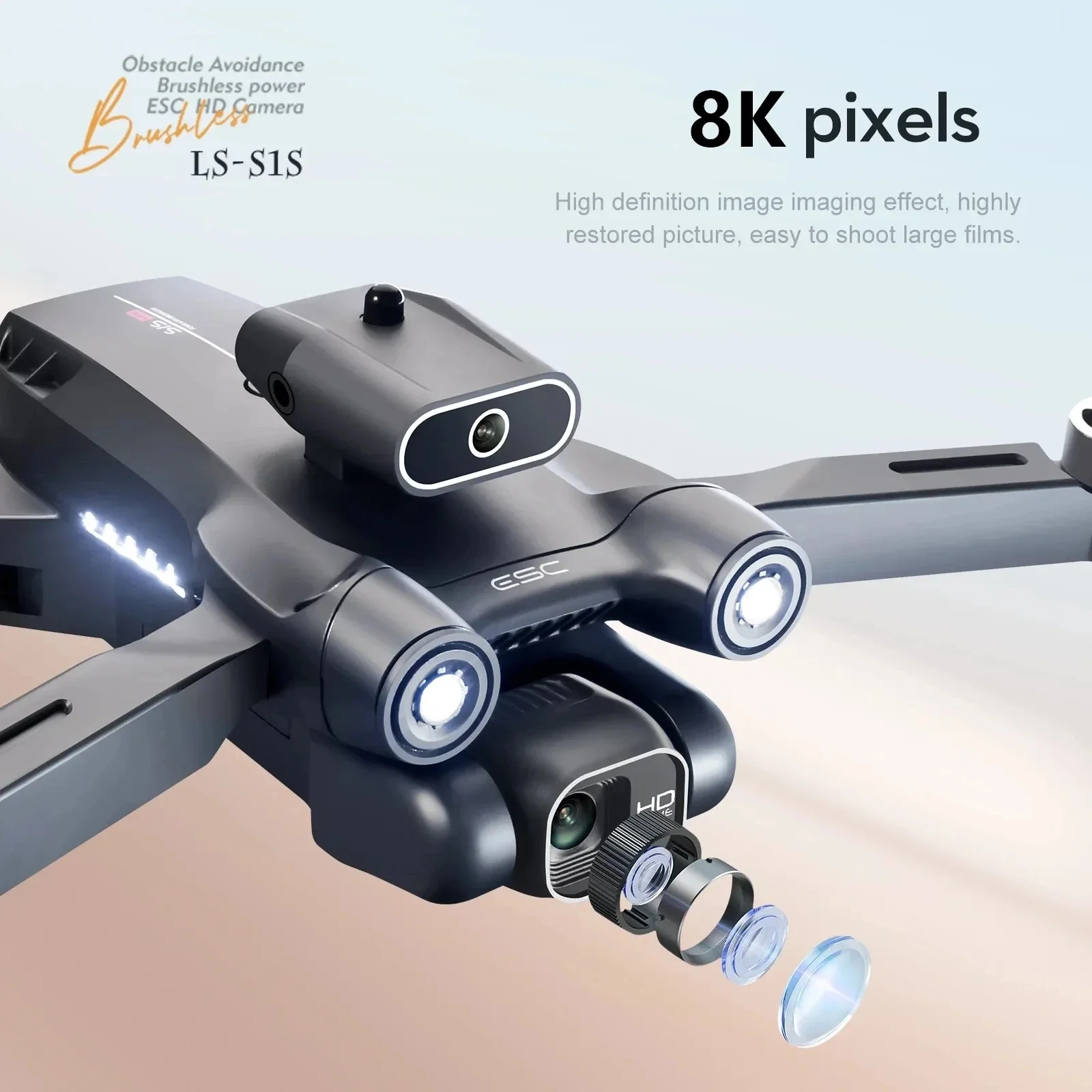 โดรนติด GPS 5G S1S ใหม่กล้องโด - Drone Kit Professional บทวิจารณ์และราคา