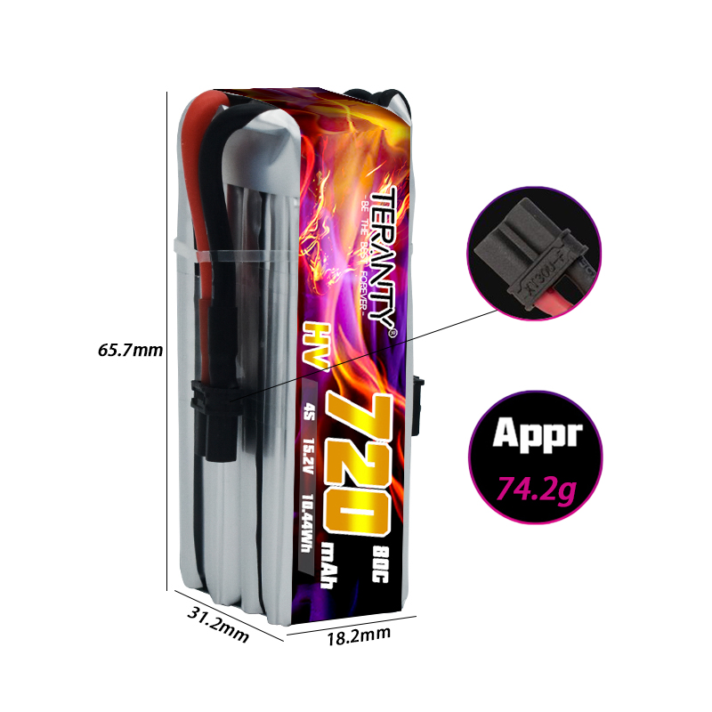 TERANTY 720mAh 4S 15.2V HV แบต - Drone Kit Racing บทวิจารณ์และราคา